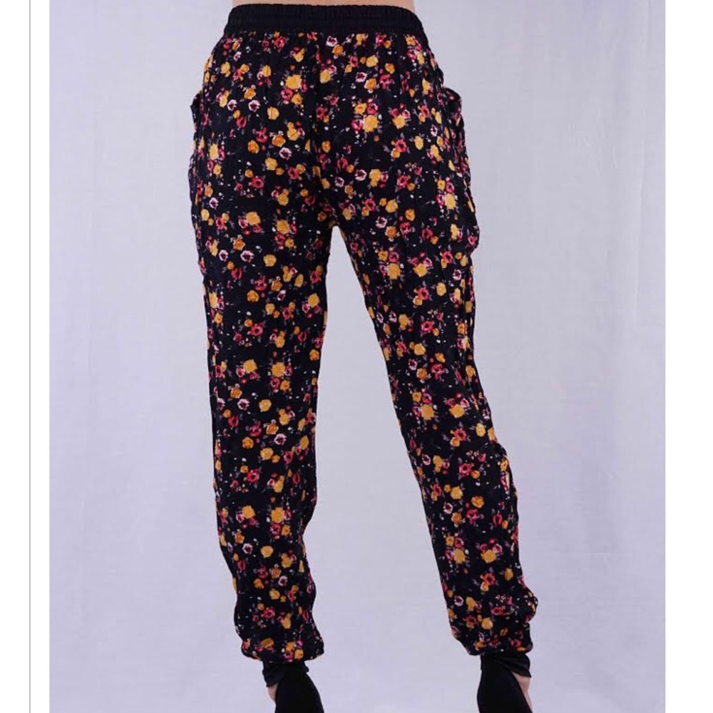 NWT Light weight casual joggers floral 05 - Picture 3 of 4